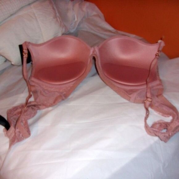 Youmita Misty Rose Lace Soft Cup Demi 36B Bra NWT - Picture 4 of 12